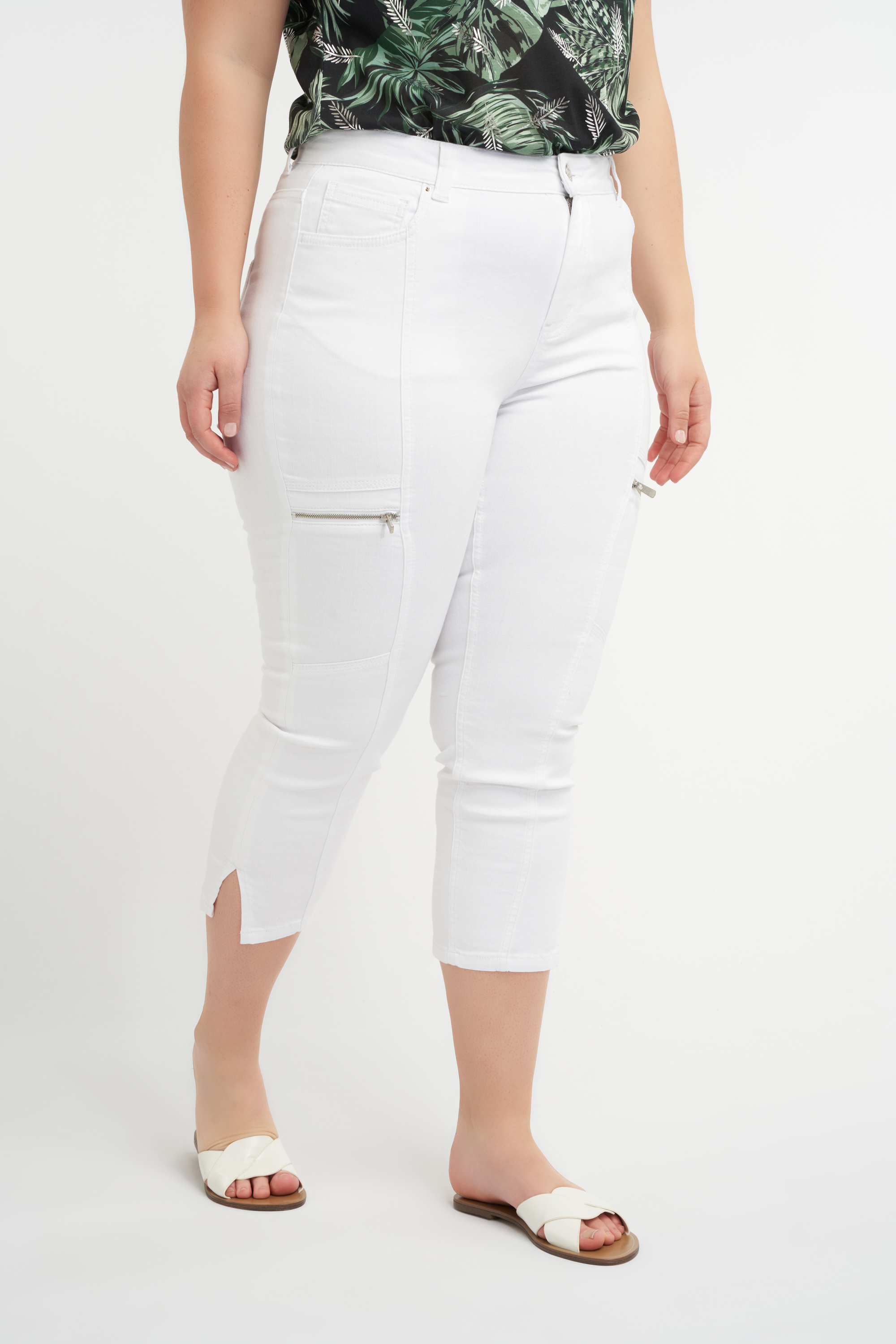 Capri broek met details bij MS Mode®