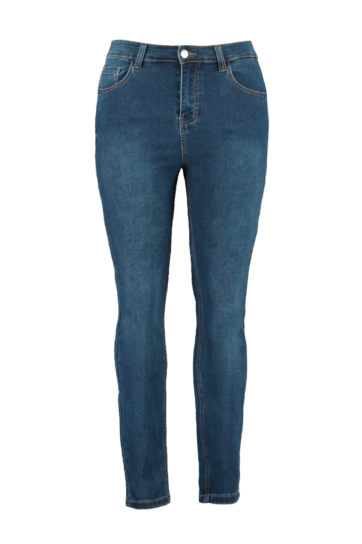 Skinny leg high waist jeans CHERRY image number 1