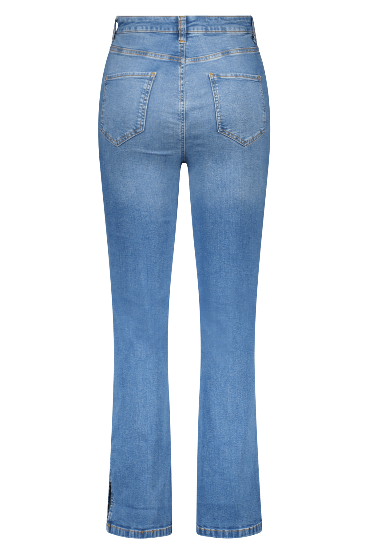 High waist jeans met split image number 3