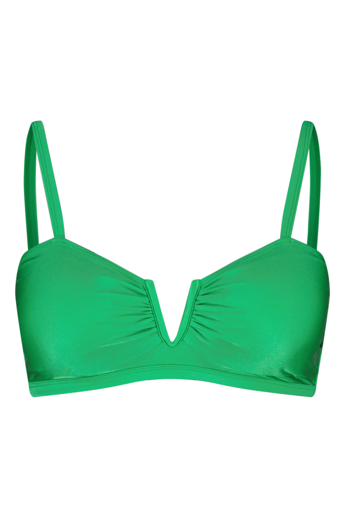 Dames Bikini Top Met V shape Detail Fel Groen MS Mode dames-bikini-top-met-v-shape-detail-fel-groen-ms-mode