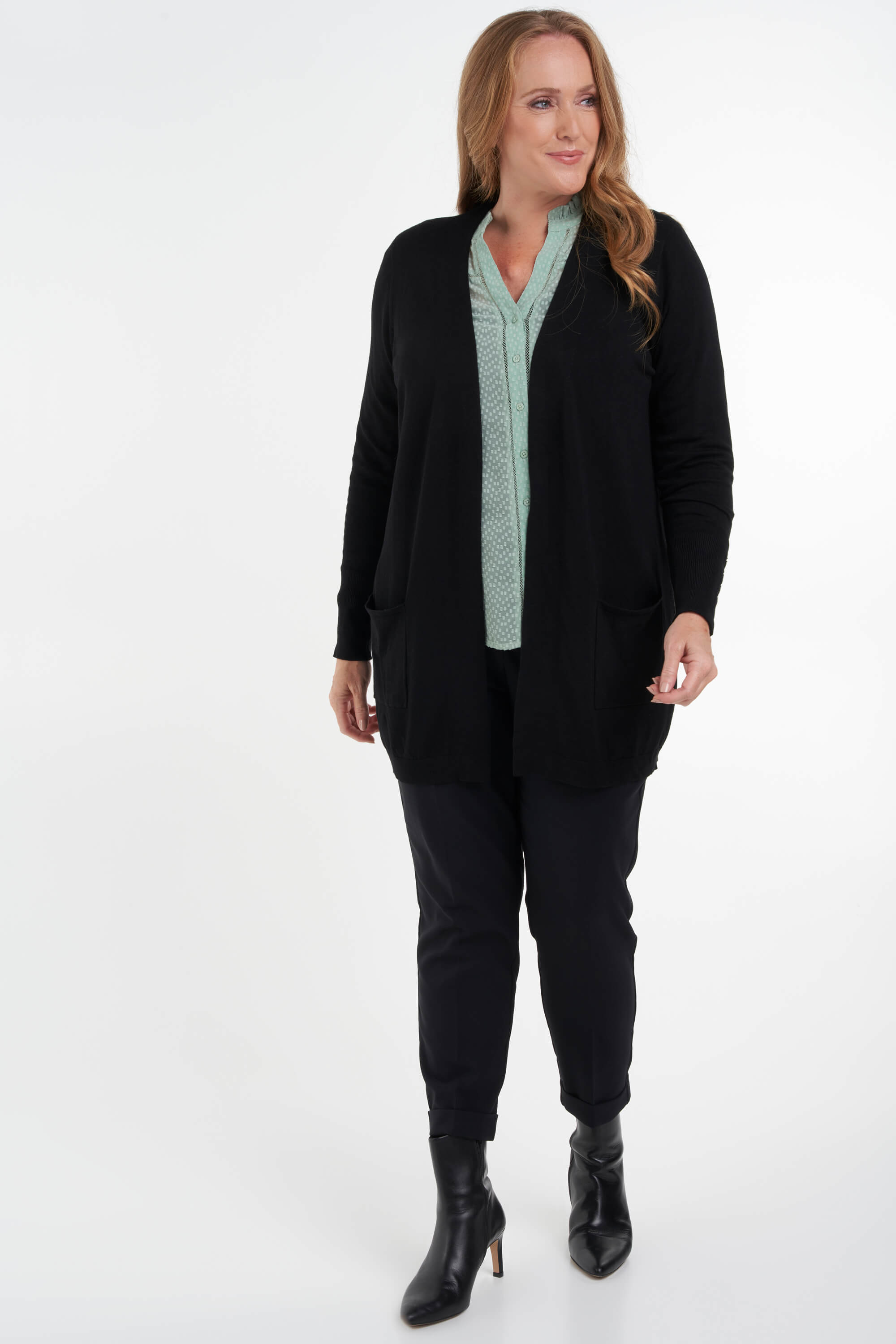 Cardigan long et ouvert image number null