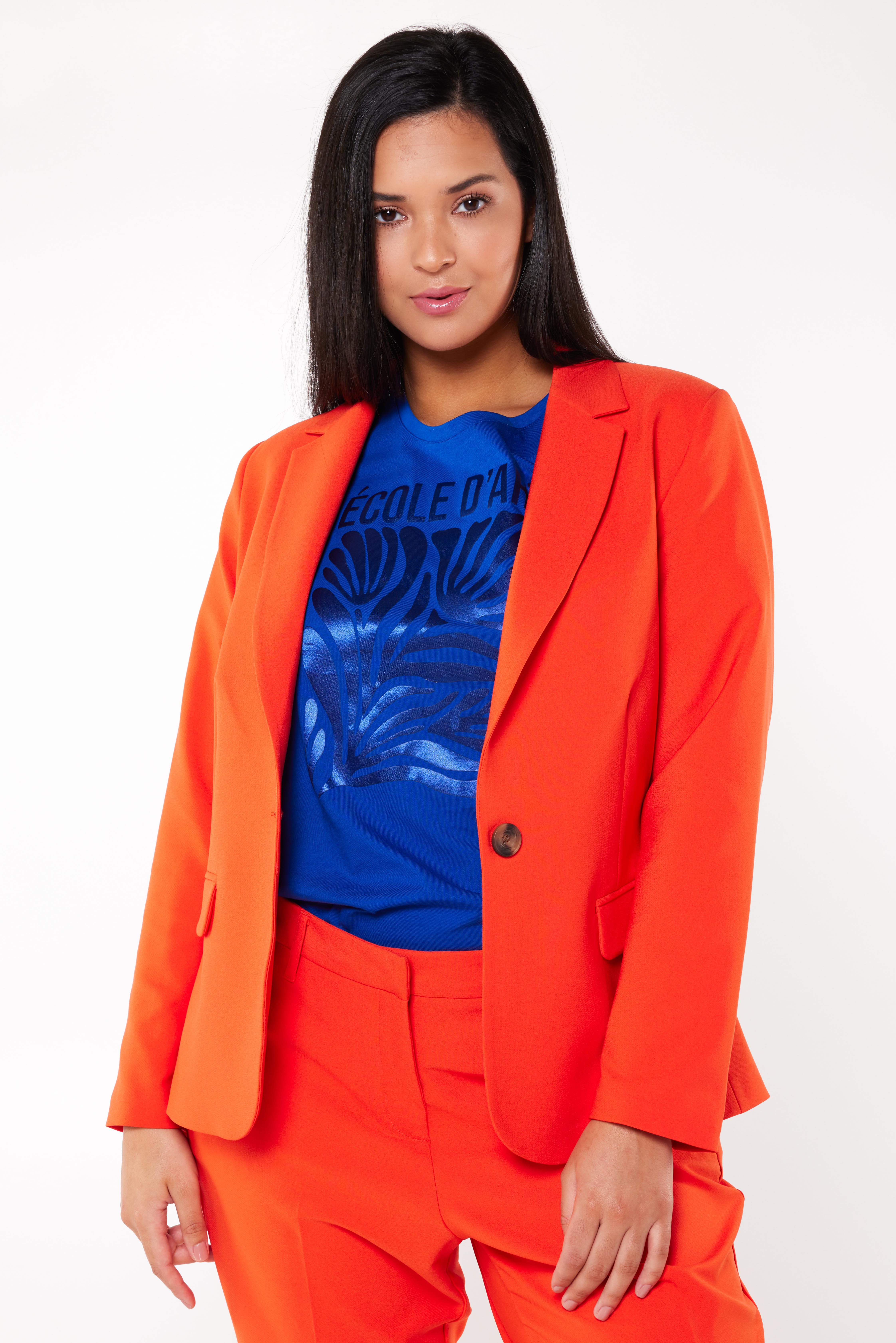 punt kust Zeker Dames Blazer Oranje bij MS Mode®