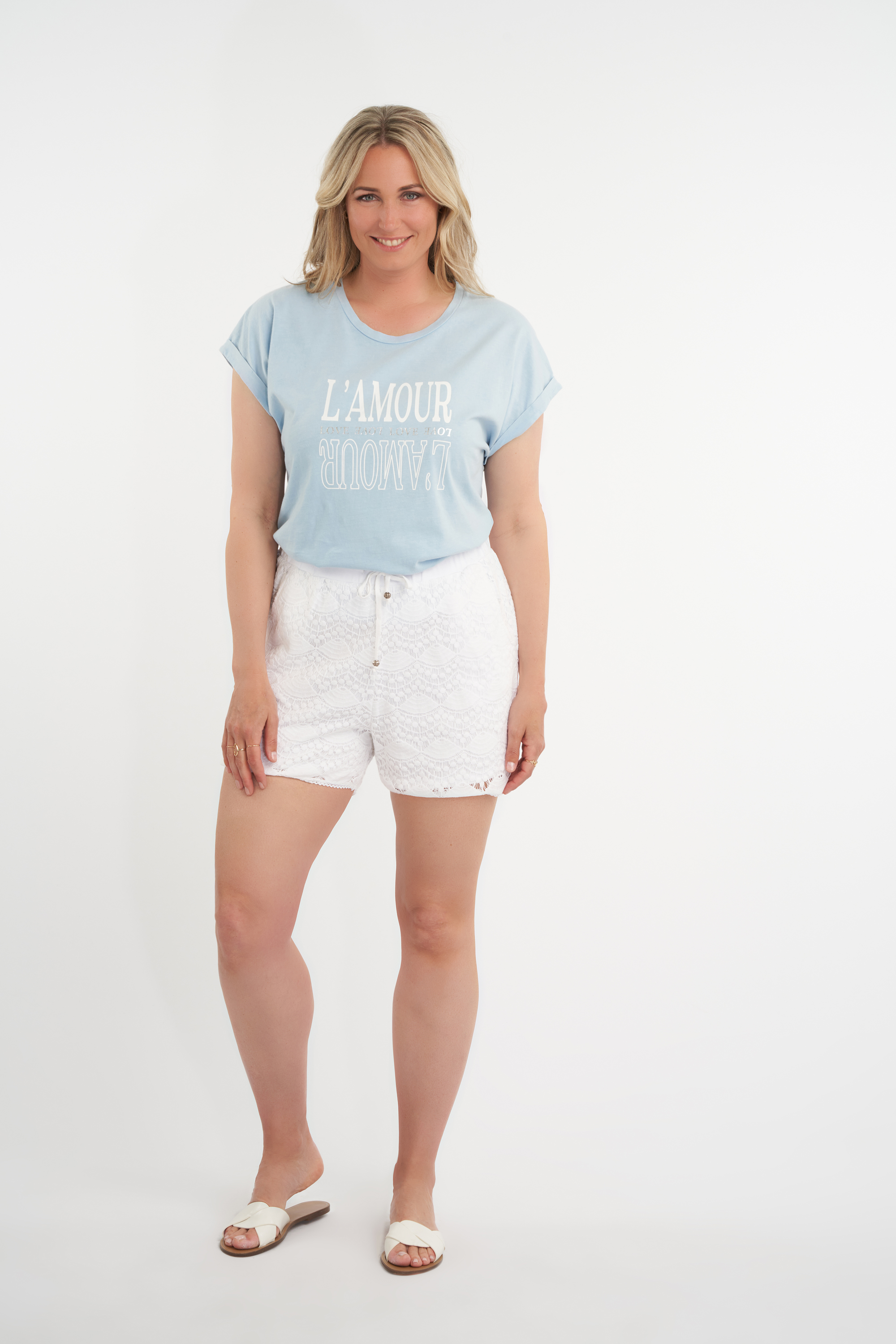 Wit Short van kant bij MS Mode®