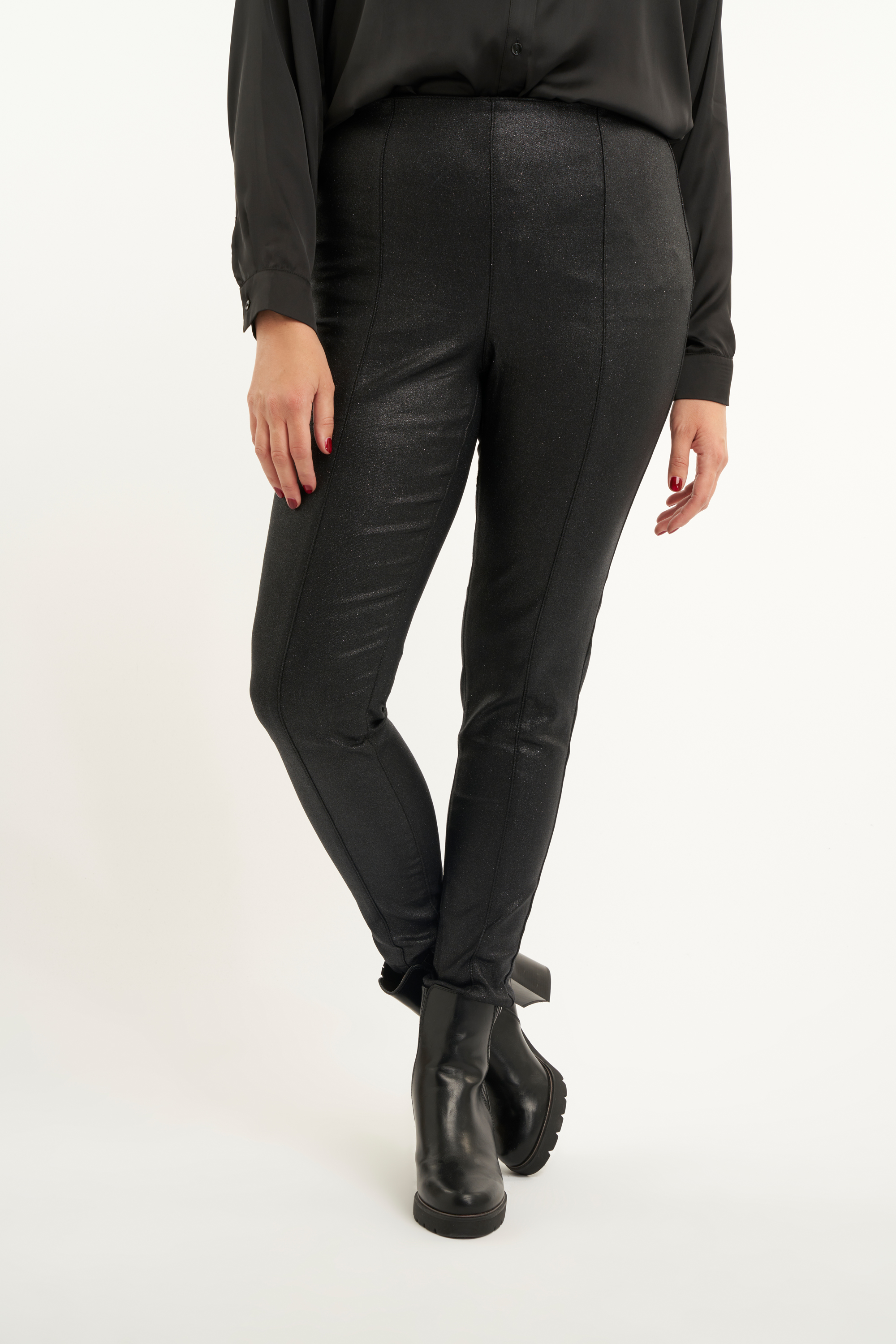 Zwart Glitter broek bij MS Mode®