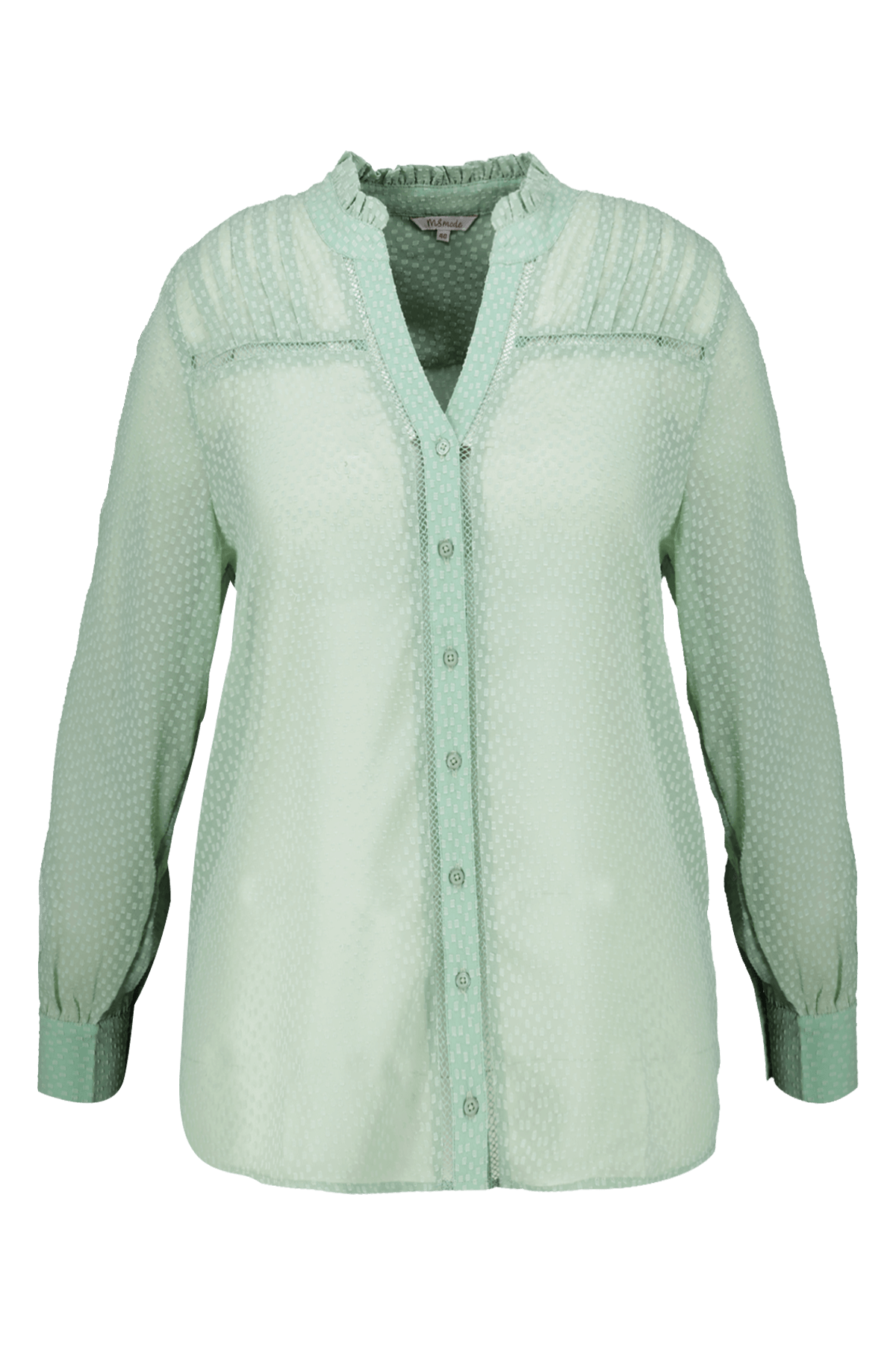 Semi-transparante blouse image number 2